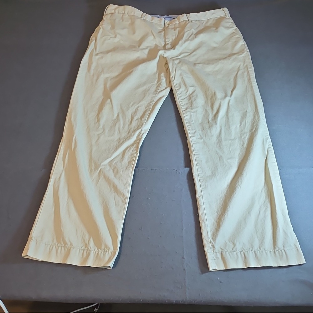 Polo Ralph Lauren Men's Classic Fit Beige Cotton Pants Flat Front 40W